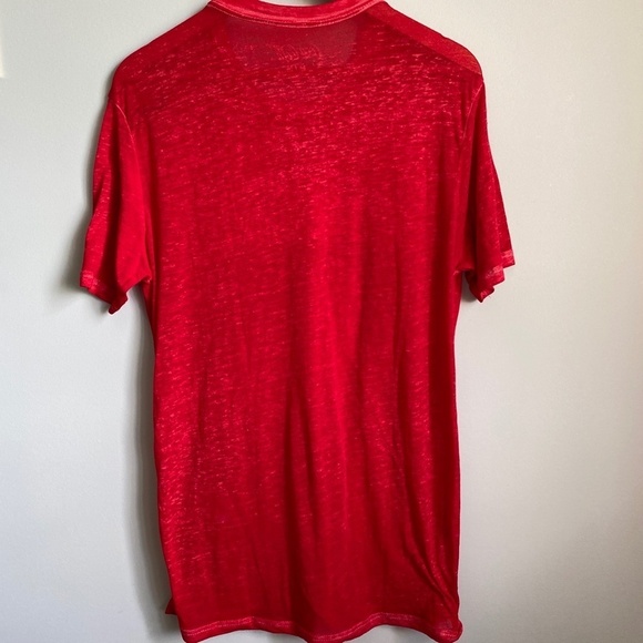 Coca-Cola Women's Red Logo Sheer Short Sleeve Bodycon‎ Tee Size Medium - Picture 4 of 8